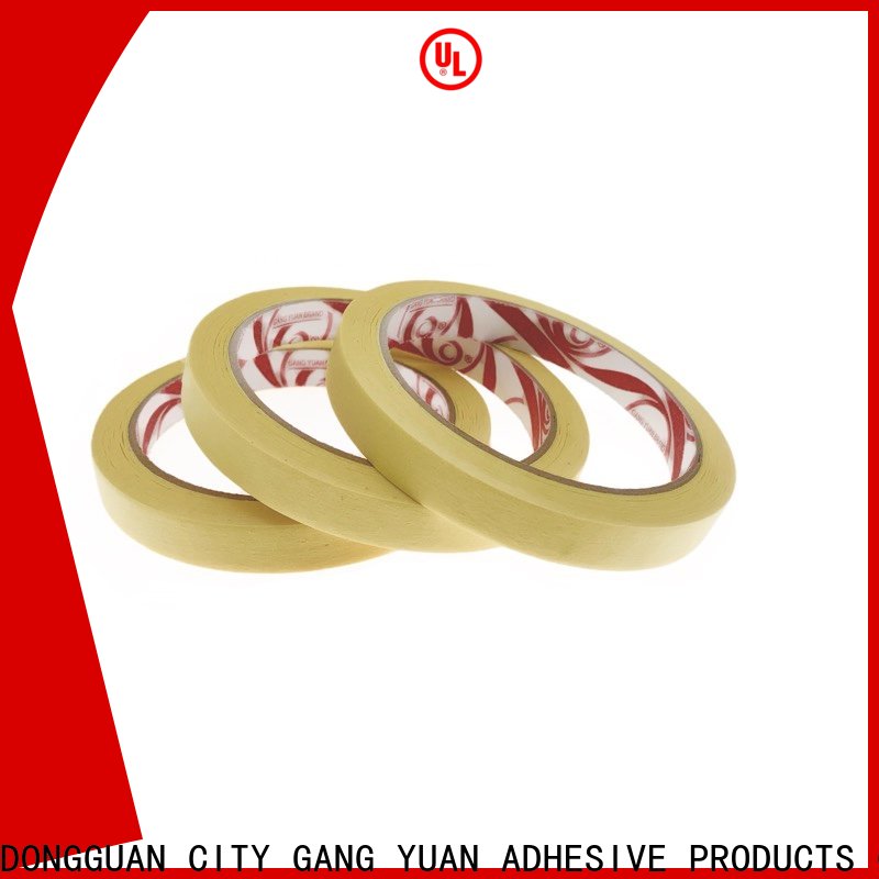 Gangyuan low temperature masking tape painting factory price for various surfaces