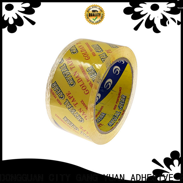 Gangyuan super clear adhesive foil tape manufacturers for carton sealing