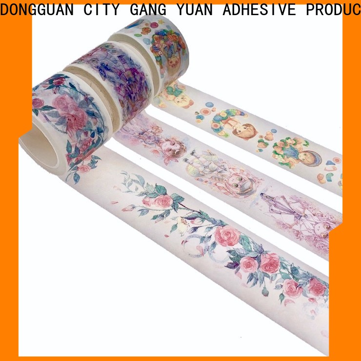 Gangyuan Wholesale colored washi tape wholesale for packaging