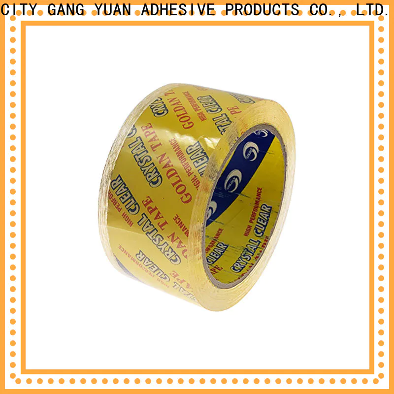 Gangyuan no noise heat resistant adhesive tape manufacturers for carton sealing
