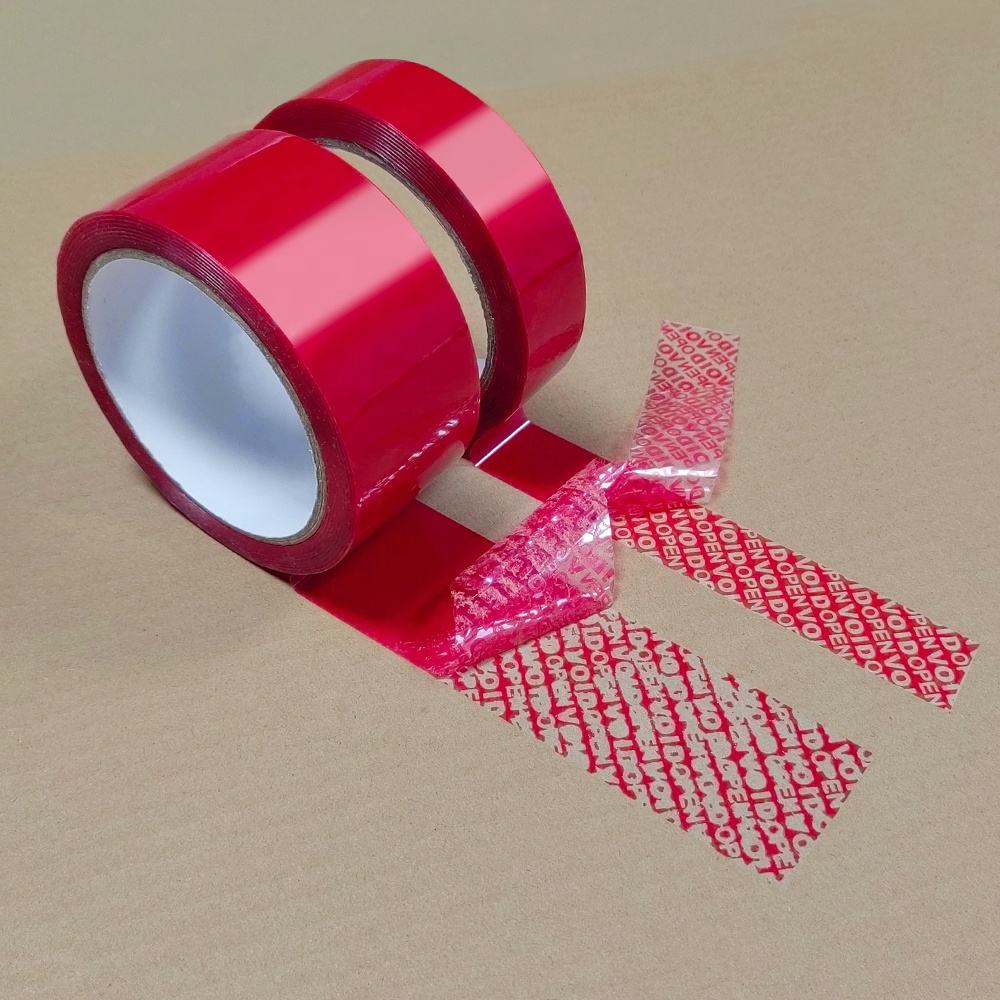 Tamper Security Tape  Tamper Evident Recyclable Adhesive Tape for Cartons and Envelopes Shipping Packaging Tape